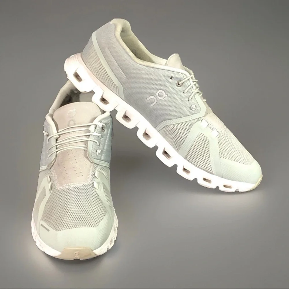 On Running Cloud 5 Glacier White Men's Running Shoes